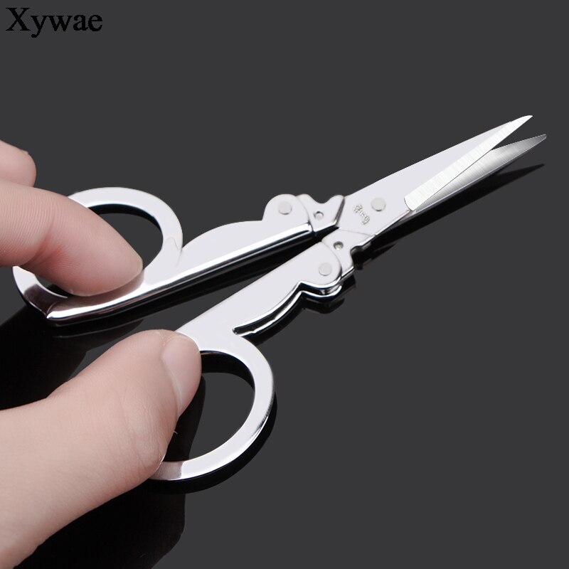 Folding Scissors Pocket Travel Small Crafts Sharp Blade Emergency Mini Foldable Mini Embroidery Scissor Thread Tailor Scissors