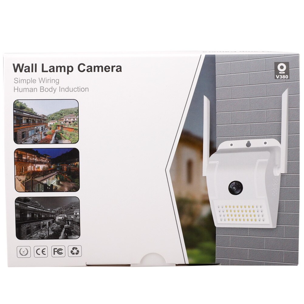 1080P IP Camera 4X Digital Wireless Outdoor Smart Camera Waterproof Wall IR Night Motion Detection Smart Induction Lamp