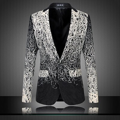 LONMMY M-6XL Blazers and jackets men Brand clothing blazer jacket mens masculino slim fit Unique: 6XL