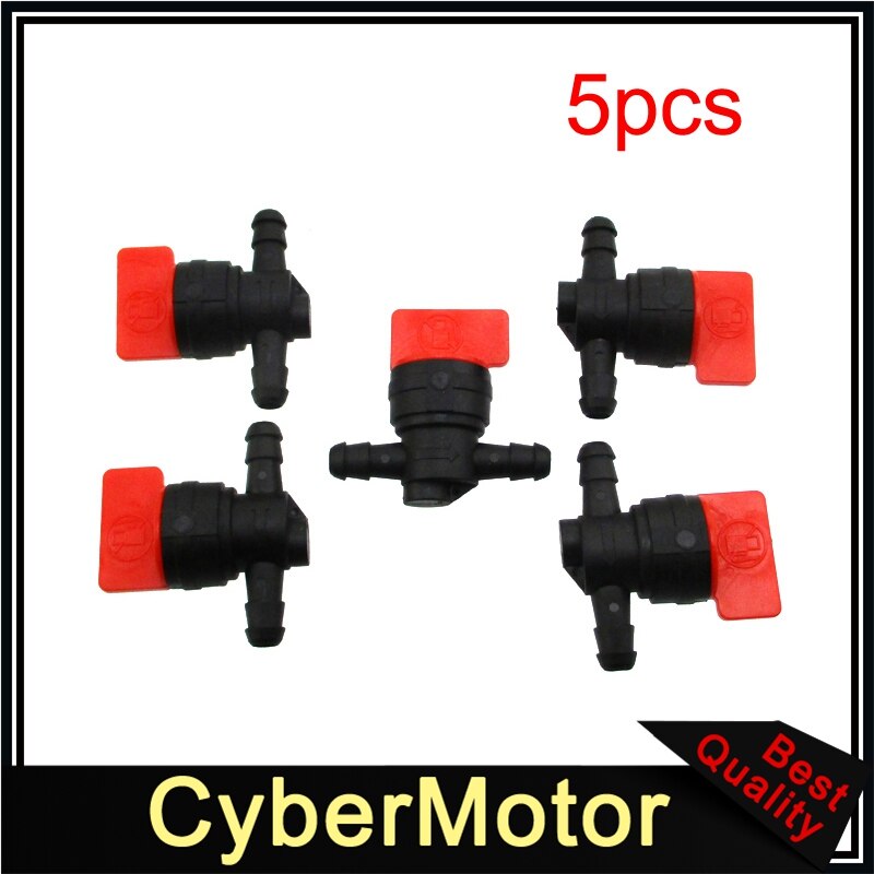 In Lijn Brandstof Gas Cut Afsluiter Benzinekraan Voor Briggs & Stratton 494768 698183 Honda Yamaha Suzuki Kawasaki: 5pcs