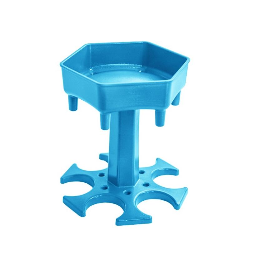6 Shot Wine Glass Dispenser Holder Caddy Liquor Dispenser Party Beverage Drinking Games Glass Dispenser Party Bar Accessory: B Blue Without Glass