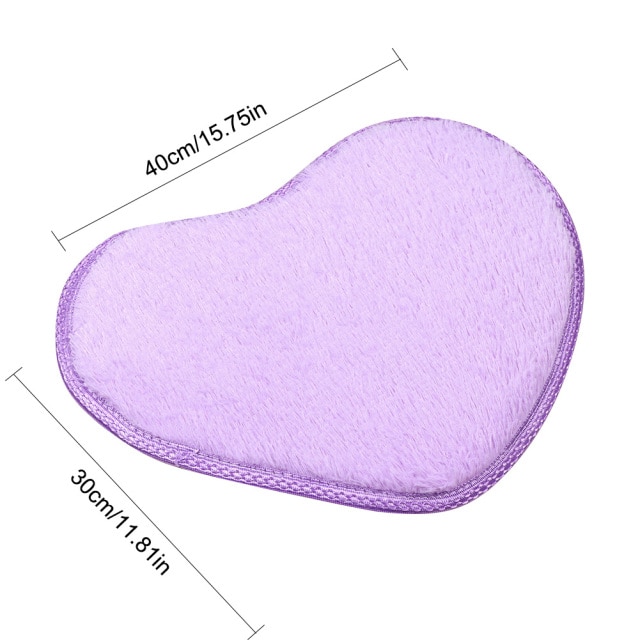 Tapis de bain en forme de cœur, antidérapant, joli, à la , pour la cuisine, la salle de bain, décoration de maison, 40cm x 28cm, offre spéciale