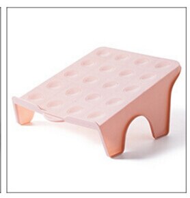 Wardrobe Shoe Storage Hanger Rack Save Space Two-dimensional Stereo Storage Shoe Rack Hanger Holder Organizer: Pink(L)