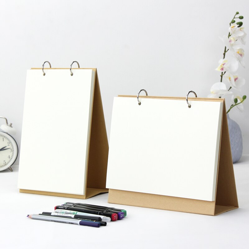 Convertible blank desk calendar DIY handmade homemade calendar for children and students drawing notebook