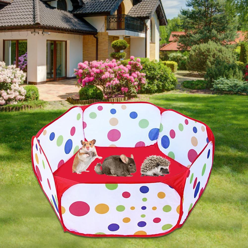 Pet Playpen Foldable Small Animals Cage Exercise Fence for Small Dog Cat Rabbits Hamster Toy Pool