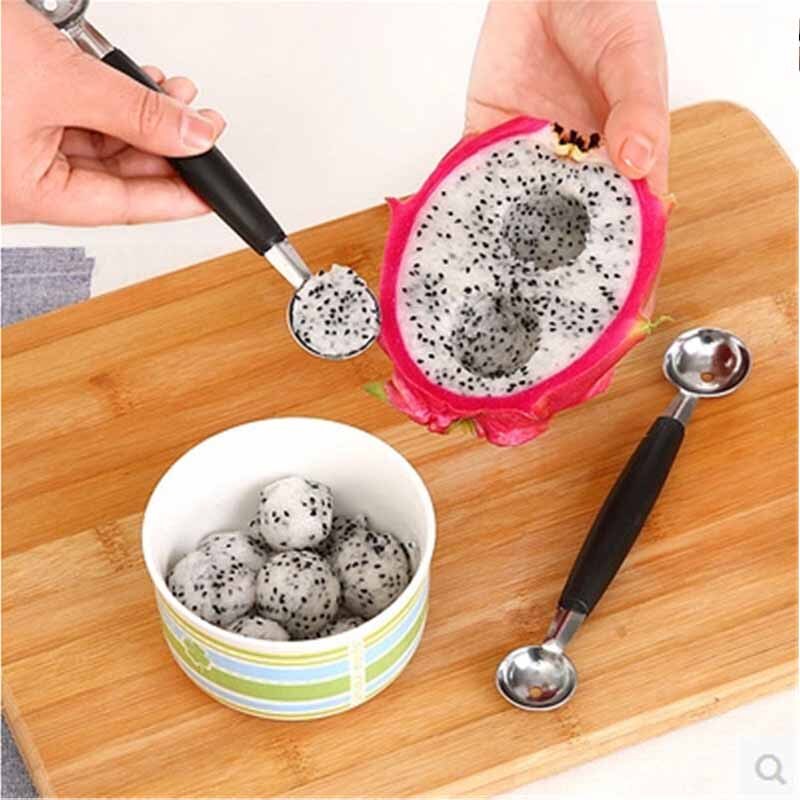 20.8*2.6*2.8CM Stainless Steel Watermelon Divider and Ice Cream Ballers Melon Scoop Kitchen Fruit Vegetable Tools