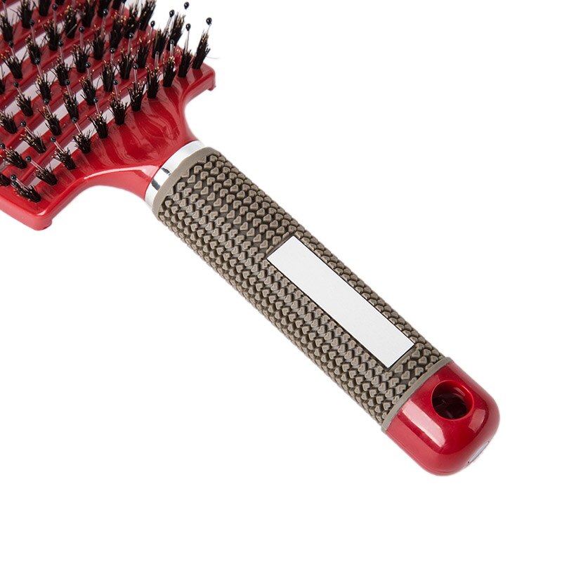 Peine para masaje del cuero cabelludo a la para mujer, cepillo de pelo húmedo rizado para desenredar, herramientas de estilo de peluquería