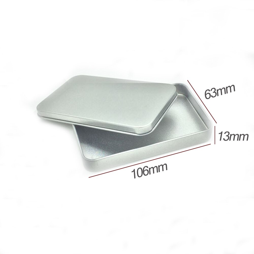 1Pcs 51*10*26mm Mini Iron Box Slide Cover Storage Box Wedding Jewelry Pill Cases Portable Tin Boxes Container Home Storage: B