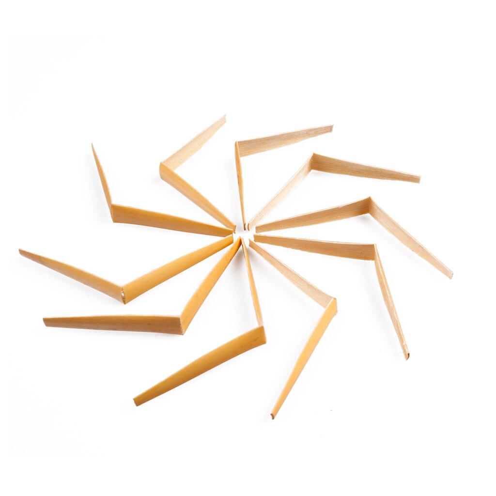 20PCS Oboe Reeds Canes Gouged Shaped Folded Oboe Cane For Oboe Reeds Maker