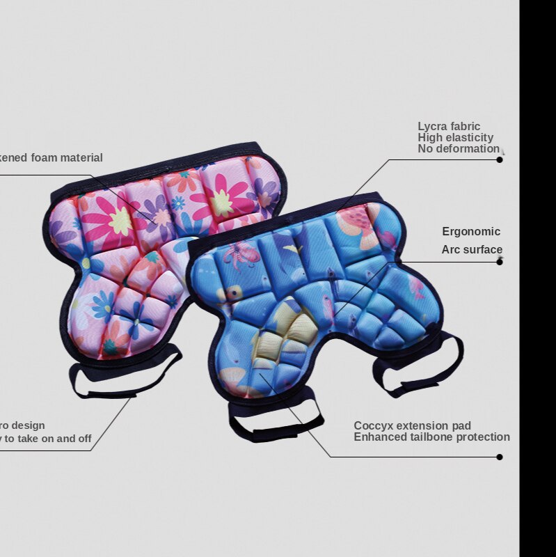 Barn höftskyddsskydd rullskridskoåkning skyddsshorts höftskydd snowboard skoter rumpskydd barn skridskoåkning tillbehör