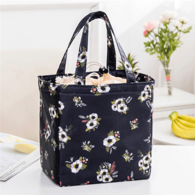 Lady oxford isoleret snor madpakke dame transportabel tote køligere picnic rejse madkasse arrangør multi-styles