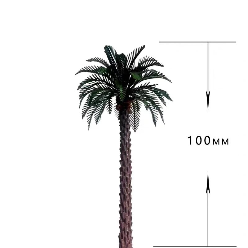 3/pkg Brass Etched Model Palm trees 3.94" (100mm) landscape model train railway/railroad layout scenery DIY miniature manualidad