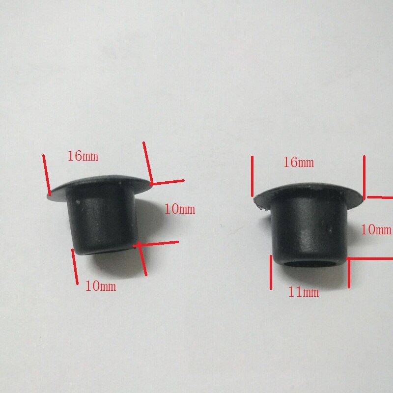 10mm 11mm hullers pvc blød gummiprop dæksel fleksibel lim vandtæt hætte prop rørfittings 50 stk.