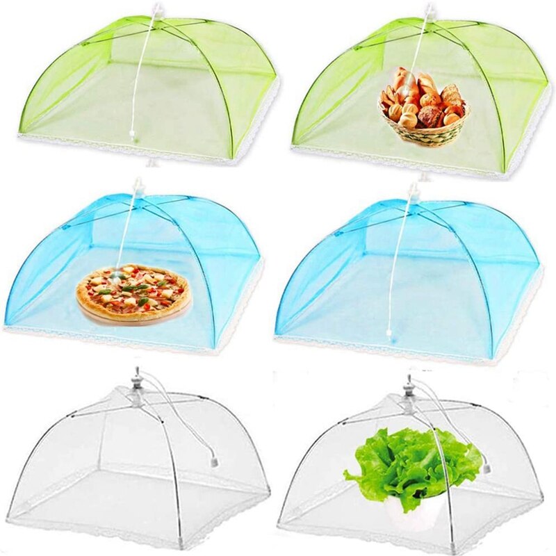-Up Voedsel Mesh Protector Cover Paraplu Voedsel Netten Sn, 6 Pack Herbruikbare En Inklapbare Outdoor Voedsel Tenten
