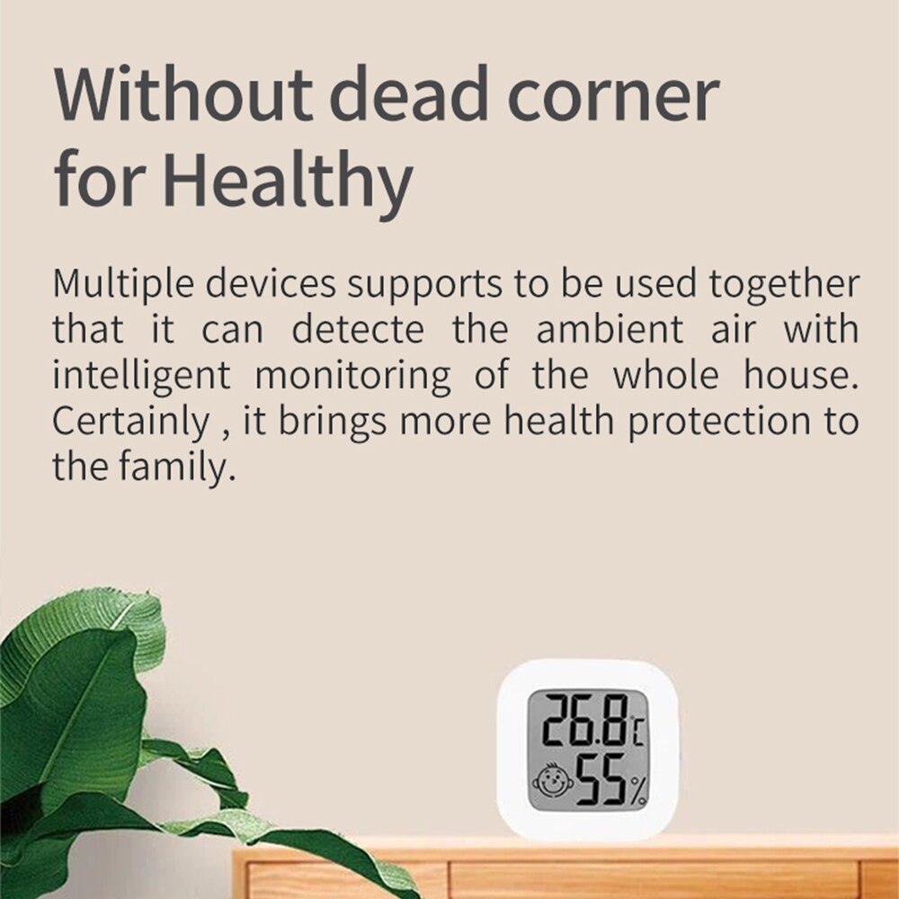 Tuya ZigBee Temperature Humidity Sensor LCD Screen Display For Smart Home Automation Remote Control Smart Life