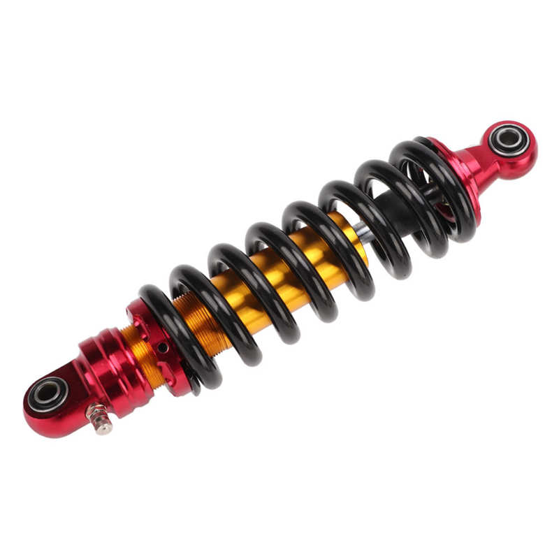 Shock Strut Shock Absorber Strong High Strength Metal Rustproof Anti Vibration Red Golden for SUVs for ATVs for: 32cm
