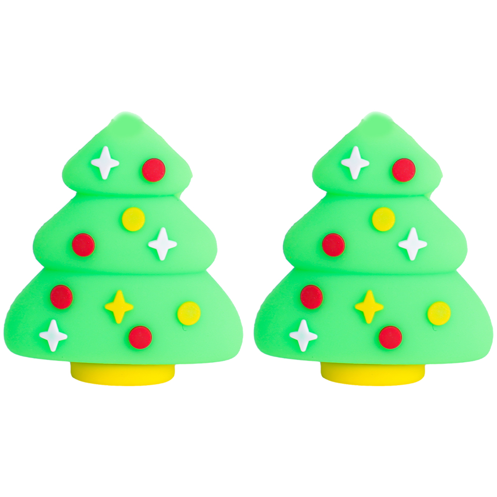 Christmas Cute USB Cable Protector Data Line Cord Protector Protective Case Cable Winder Cover for Apple iPhone Charging Cable: Silver