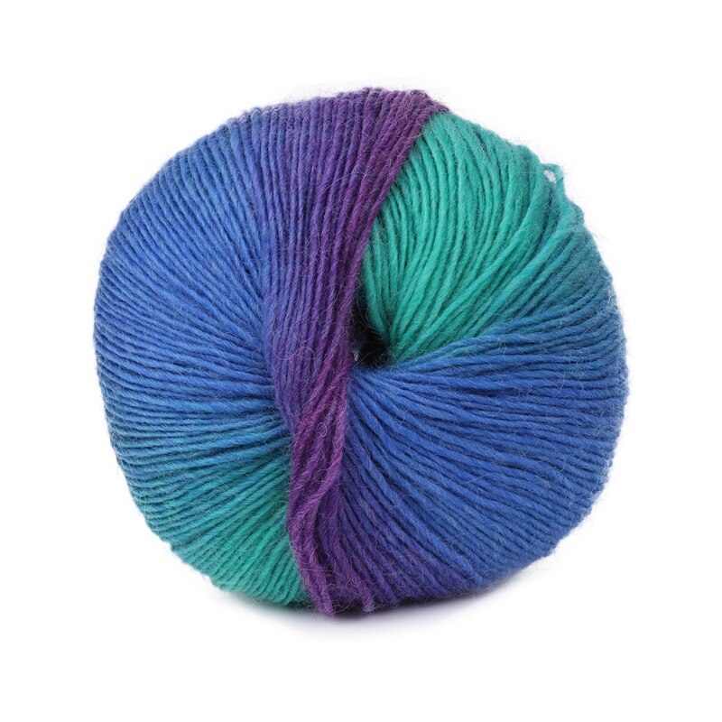19 kleuren 50g Hand-geweven Regenboog Kleurrijke Gehaakte Kasjmier Wol Blend Garen Breien voor Winter voor weven Trui muts Sjaal Kni: 005