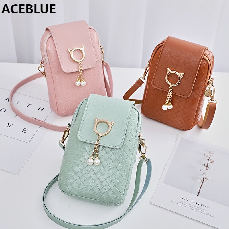 2022 mini-umhängetaschen für herbst und winter, gewebte perlenquasten, diagonale schultertaschen für damen