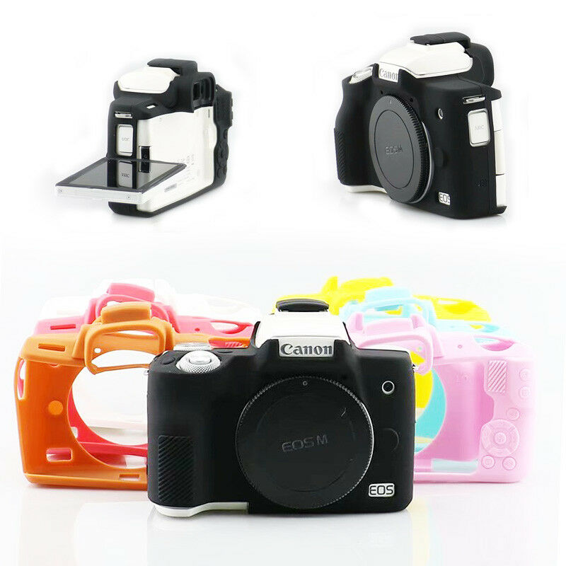 Zachte Siliconen Camera Case Protector Armor Skin Bag Body Cover Voor Canon Eos M50