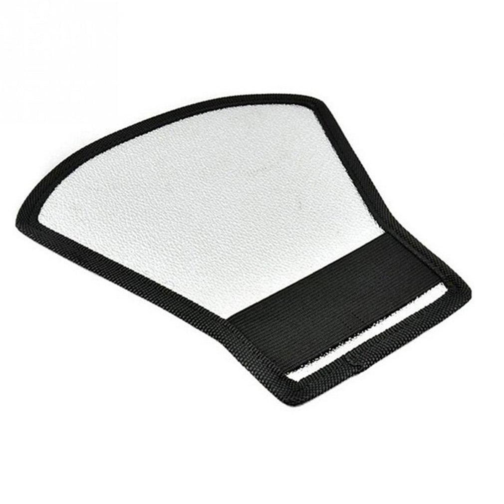 Universal dslr câmera flash speedlite difusor prata/branco refletor placa softbox luz suave para tirar fotos