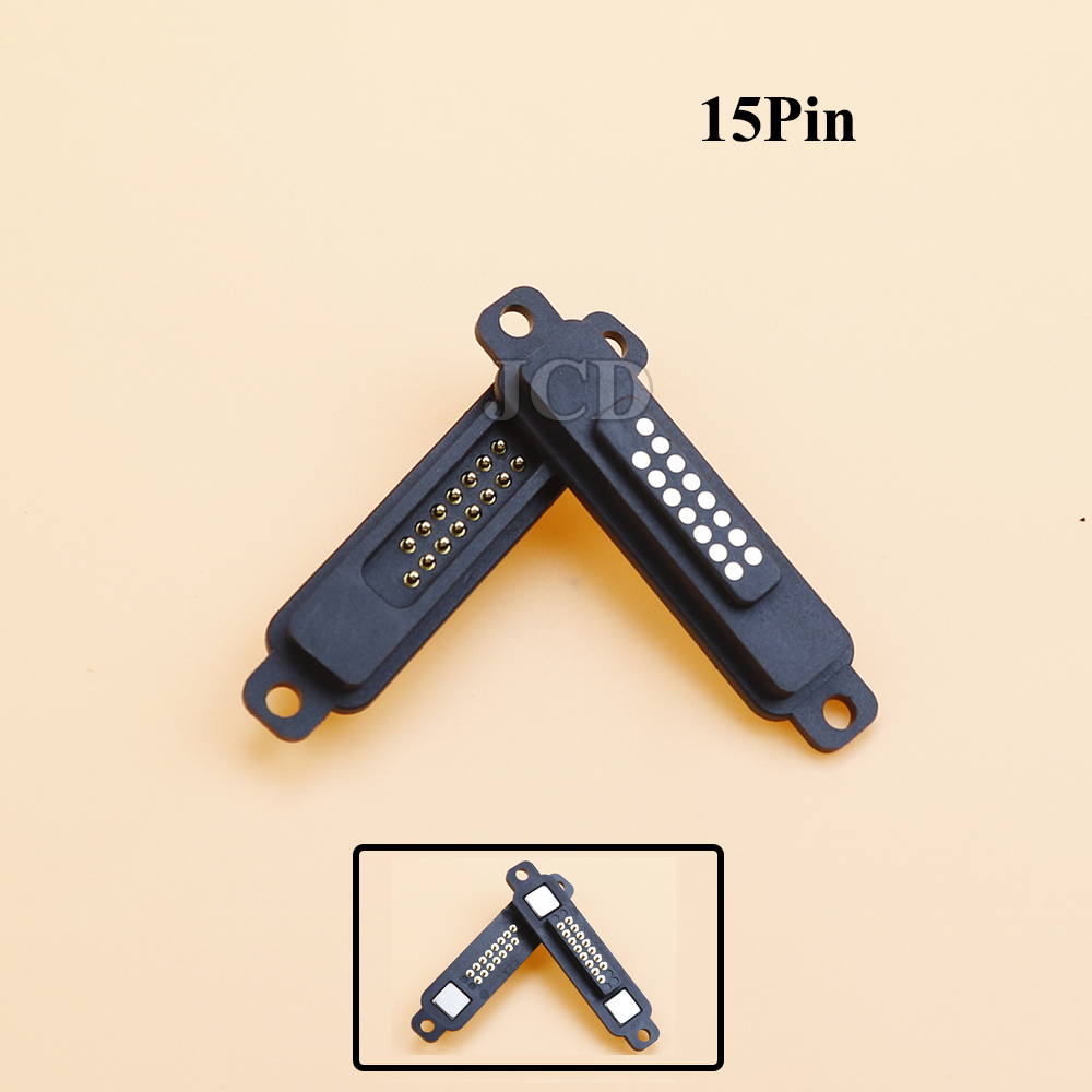 1Pair 13/14/15/16/17/18/19/20Pin Waterproof Magnetic Pogo Pin Connector 2A Male Female Pogopin Spring Loaded DC Power Socket: Lavender