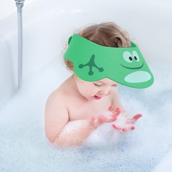 Keps baby badmössa duschmössa badvisir barn bad bad tvätta hår sköld hatt mössa skydda ögonen hår baby badtillbehör