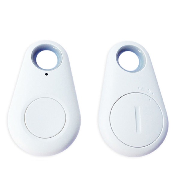 Wearable Bluetooth Tracker Apparaten Shape Key Finder Anti Verloren Alarm Met Controle Water Druppels Vormige Tracking Onderdelen: white