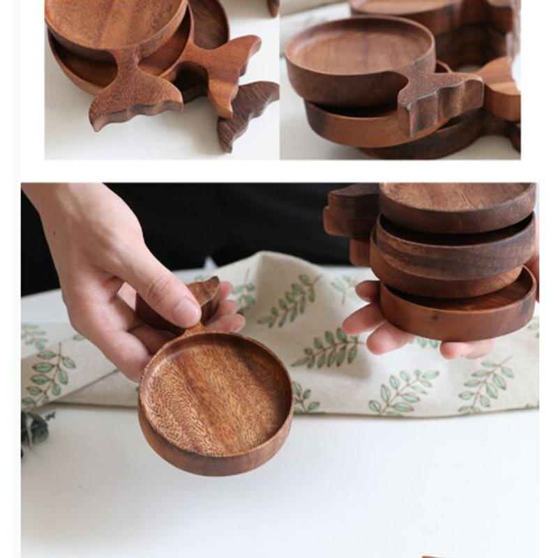 2 uds. Recipiente de madera para inmersión, plato de salsa de estilo japonés, plato de especias, platillo, platos para aperitivos para restaurante casero