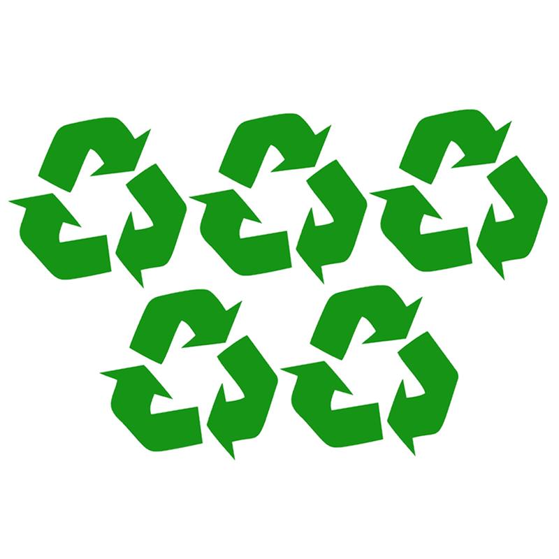 4/5Pcs Recycle Stickers Prullenbak Labels Premium Zelfklevende Recyclebaar Teken Sticker Voor Thuis Keuken Kantoor (groen)