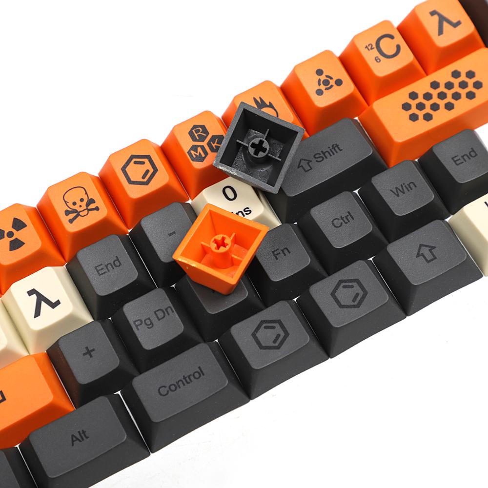 Cherry Profile Dye Sub Carbon PBT Full Keyset For MX Mechanical Keyboard Filco Ducky 104 TKL KBD75 Kira96 YMD96 GK64 Tada68 SP84