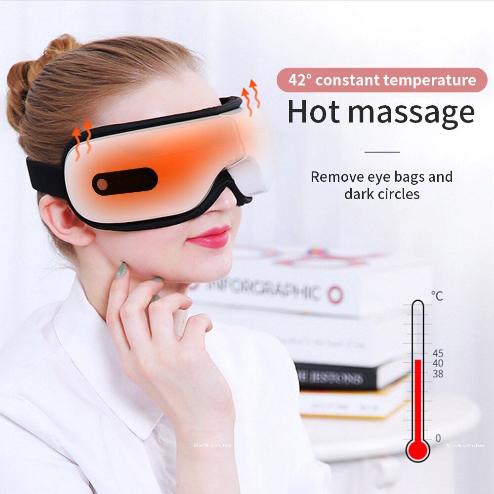 Elektrische Trillingen Bluetooth Eye Massager Eye Care Apparaat Rimpel Vermoeidheid Verlichten Trillingen Massage Compressanti Donkere Cirkel