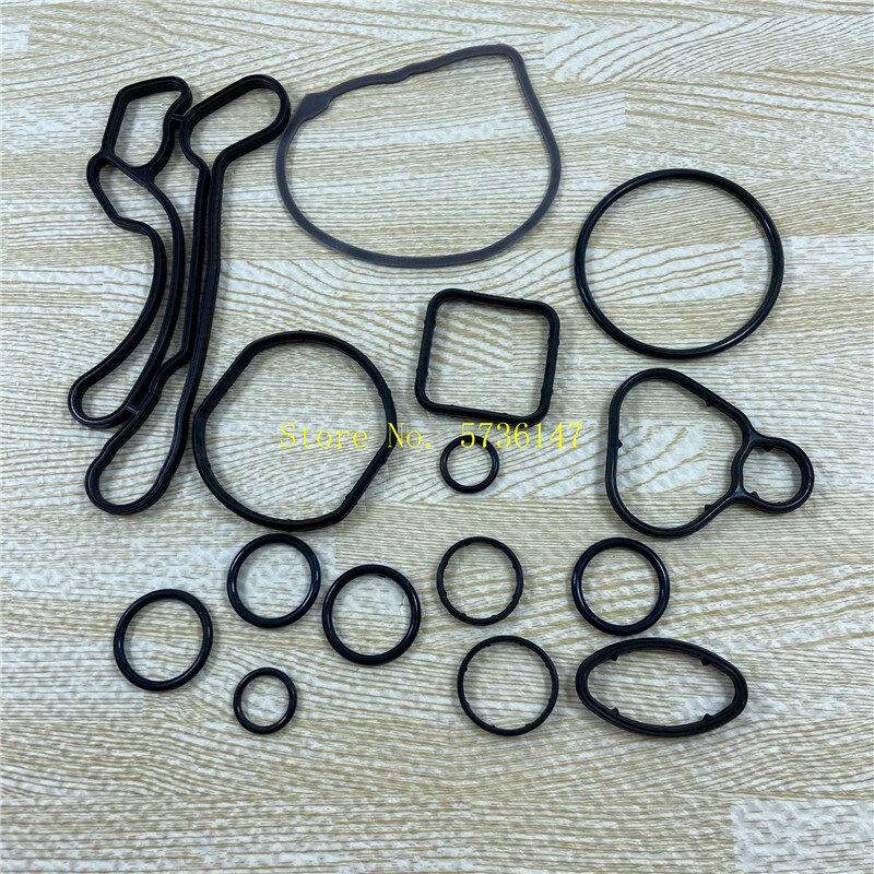 1 Set Cooling System Seal Oil Cooler Gasket Seals NO: 2724577 24445723 55354071 55354072 For Chevrolet- Cruze Sonic Astra Zafira