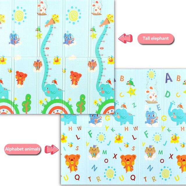Orzbow – tapis de jeu pliant pour bébé, tapis épais pour activités de Surface, jouets éducatifs pour enfants à partir de 0: A32022 / 2M-1.8M