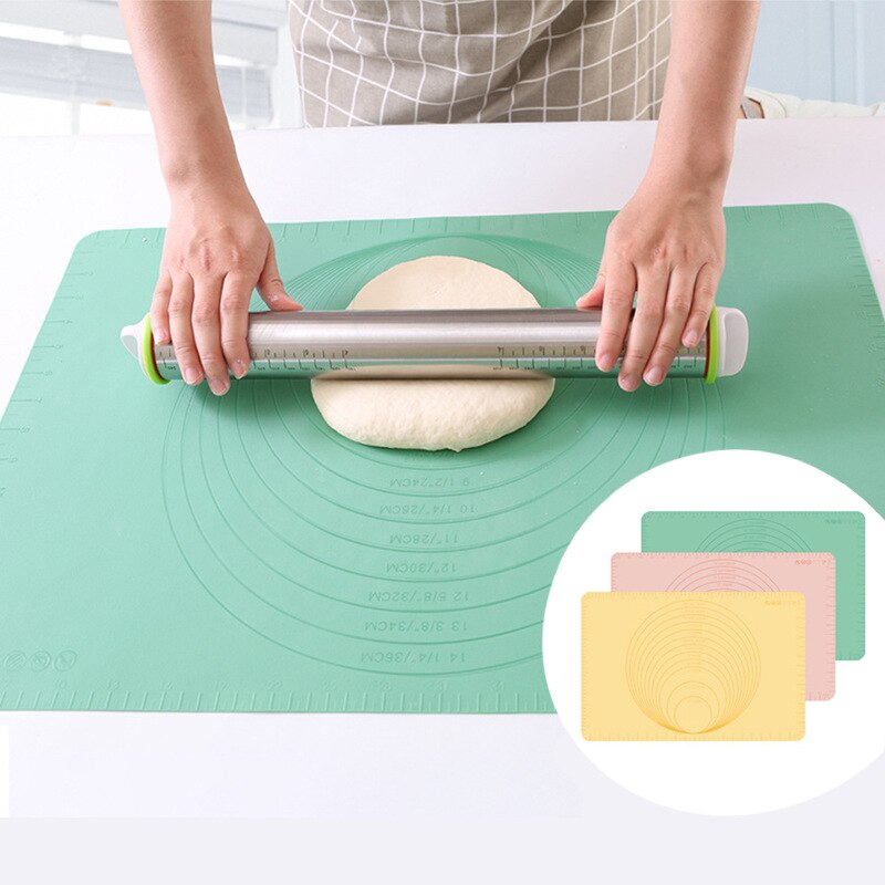 Veilig Non-Stick Siliconen Bakken Mat Hittebestendige Pizza Deeg Maker Gebak Koken Kneden Werktuigen Bakvormen Grote Maat