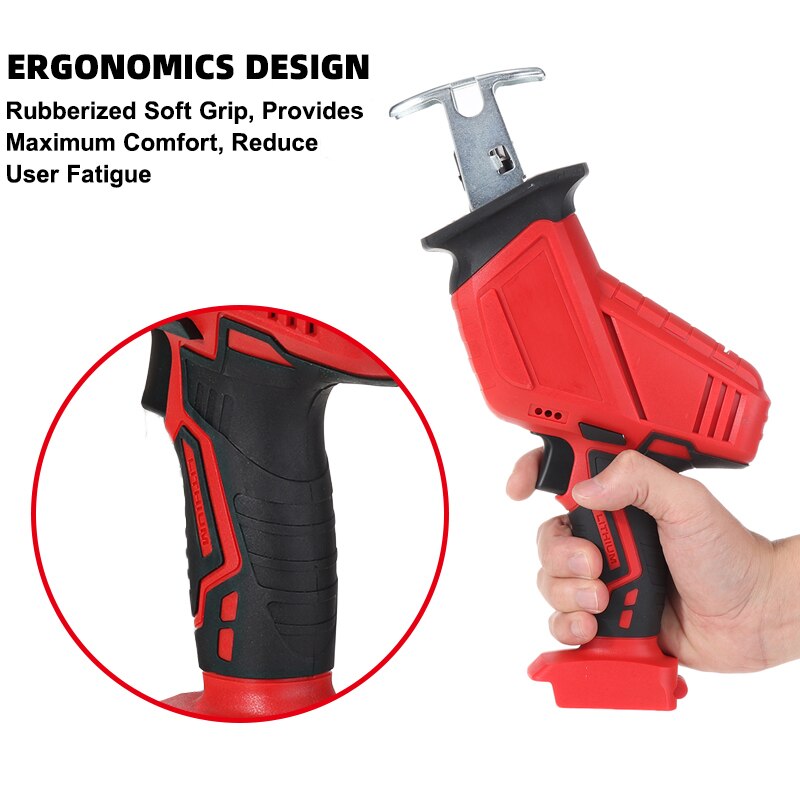 Portable Cordless Reciprocating Saw Electric Saber Saw Cutting Woodworking Power Tool Rechargable For Makita 21V 18V Battery