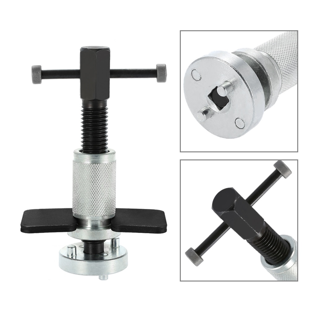 Rechtshandig Rem Break Caliper Piston Rewind Tool Dual Pin Hoofd Reparatie Tool Voor De Meeste Auto 'S