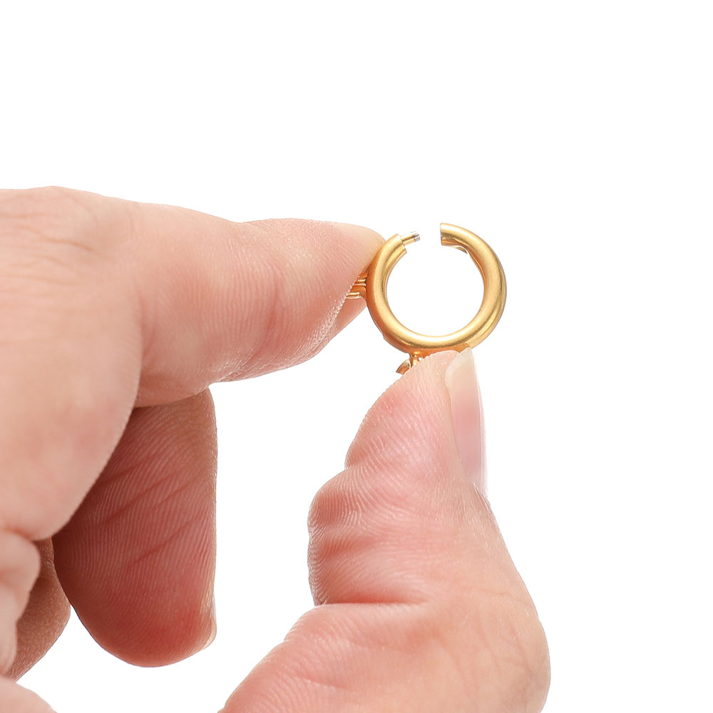 10 stuks cirkelveerknop roestvrijstalen sluitingen haken eindconnectoren voor doe-het-zelf ketting sluitingen sieraden maken accessoires