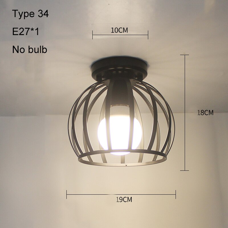 Moderne Decke Lichter LED Decke Lampe Jahrgang Plafondlamp KäFeige Plafonnier Kristall Lampe Für Esszimmer Küche Lampara Techo: Typ 34 Nein Birne