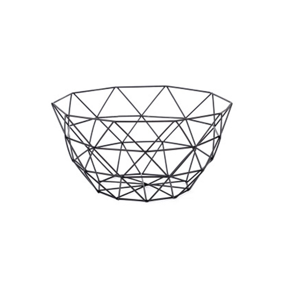 Styl skandynawski geometryczne owoce warzywa kosz z drutu metalowego kuchnia ambona miska pojemnik stół talerze na owoce dekoracji