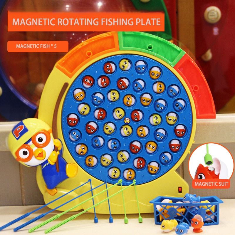 freundlicher Spielzeug Magnetischen Rotierenden Angeln Platte Spielzeug Spiel freundlicher Fisch freundlicher Bildung der Eltern Art Interaktion Spielzeug