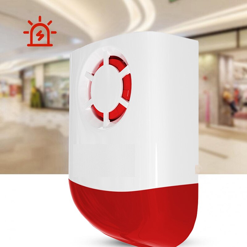 Wireless Sound And Light Alarm 433/315 Sound And Light Alarm Wireless Outdoor Siren For Shops, Warehouses, Offices, Homes