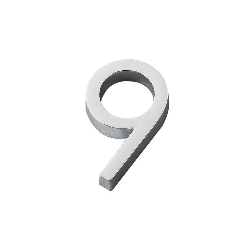 Number 3D House Number Sticker Self Adhesive Door Plate Sign Outdoor Mail Box Apartment Hotel Room Number Home Decor: sapphire