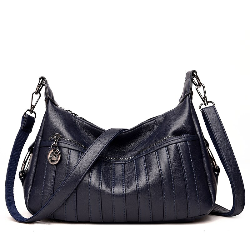 Vrouwen Bag Lederen Pu Vrouwen Handtassen Mode Streep Vrouwen Schouder Crossbody Tassen Vrouwen Messenger Bag
