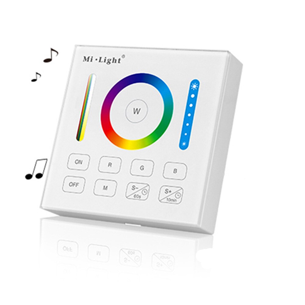 Miboxer-fita de led rgb/rgbw, com regulador de intensidade luminosa em 4 zona, 2.4g, wi-fi, ibox 1