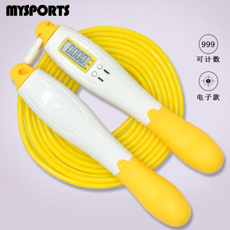 Springtouw Volwassen Teller Fitness Vrouwelijke Jonge Student Kinderen De Academische Test Voor De Junior High School Studenten Beroep: 513A Electronic Counting Jump Rope Yellow