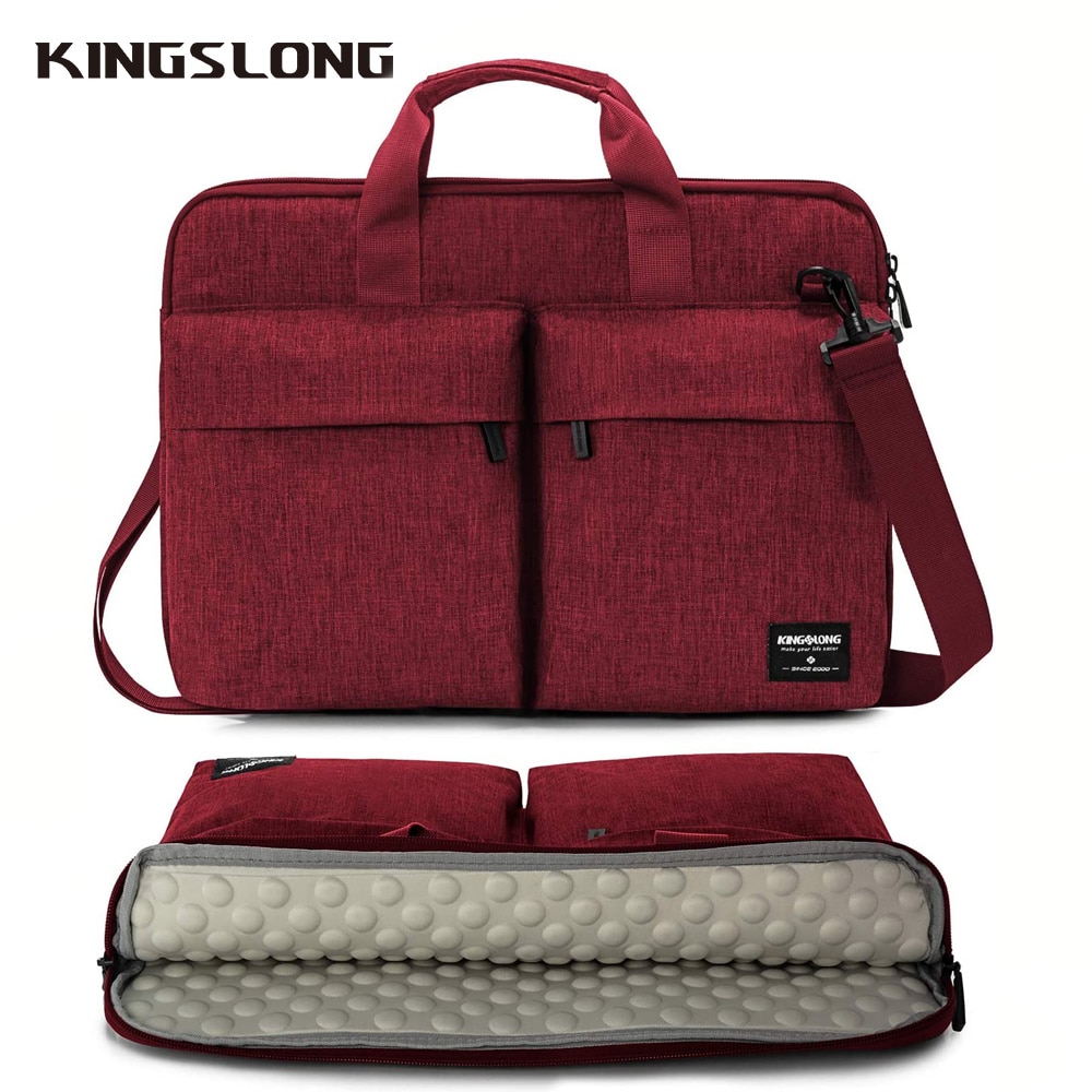 Kingslong messenger bags voor dames 15 17 inch crossbody tas casual schoudertas zakelijk voor laptoptas met handvat