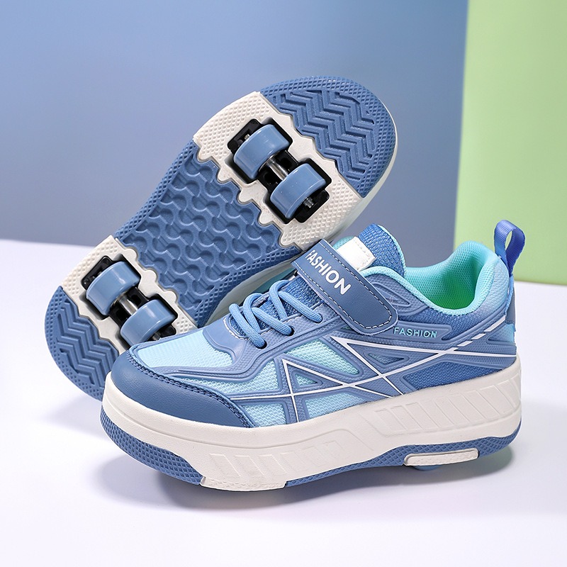 Roller Skate Shoes for Kids Boys Girls Sneakers with Detachable Wheels Sport Shoe Roller Skates Children's Balance Training
