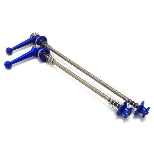 Spiedini da bicicletta in titanio a sgancio rapido per MTB strada bicicletta 100/130/135mm spiedini da ciclismo nero rosso accessori da ciclismo parti: Blu