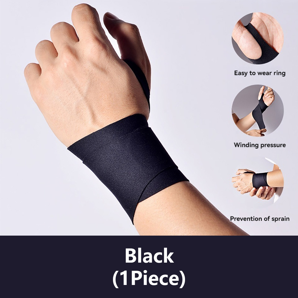 Attelle de poignet à Compression fine réglable, 1 pièce, protection contre les entorses, gaine tendineuse, douleur pour hommes et femmes, exercice de soutien de sécurité: WHITE